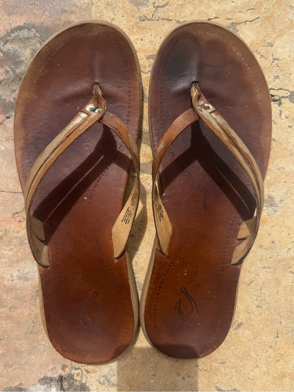 Olukai sandals size 10 worn